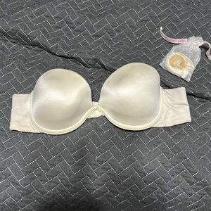 Victorias Secret White Strapless Bra Size 36a